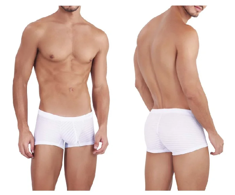 Stretch - fabric men's boxer briefs for a flexible fitClever 1448 Sainted Trunks Color White Stretch - fabric men's boxer briefs for a flexible fitClever 1448 Sainted Trunks Color White