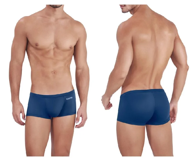 Men's boxer briefs with a soft elastic leg bandClever 1451 Purity Trunks Color Dark Blue Men's boxer briefs with a soft elastic leg bandClever 1451 Purity Trunks Color Dark Blue