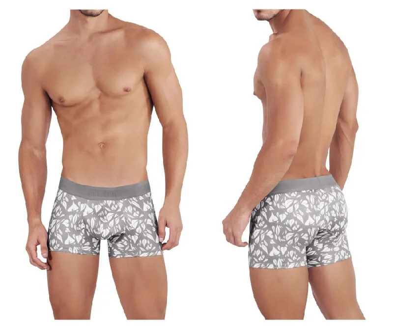 Breathable cotton men's boxer briefs for everyday wearClever 1456 Grace Trunks Color Gray Breathable cotton men's boxer briefs for everyday wearClever 1456 Grace Trunks Color Gray