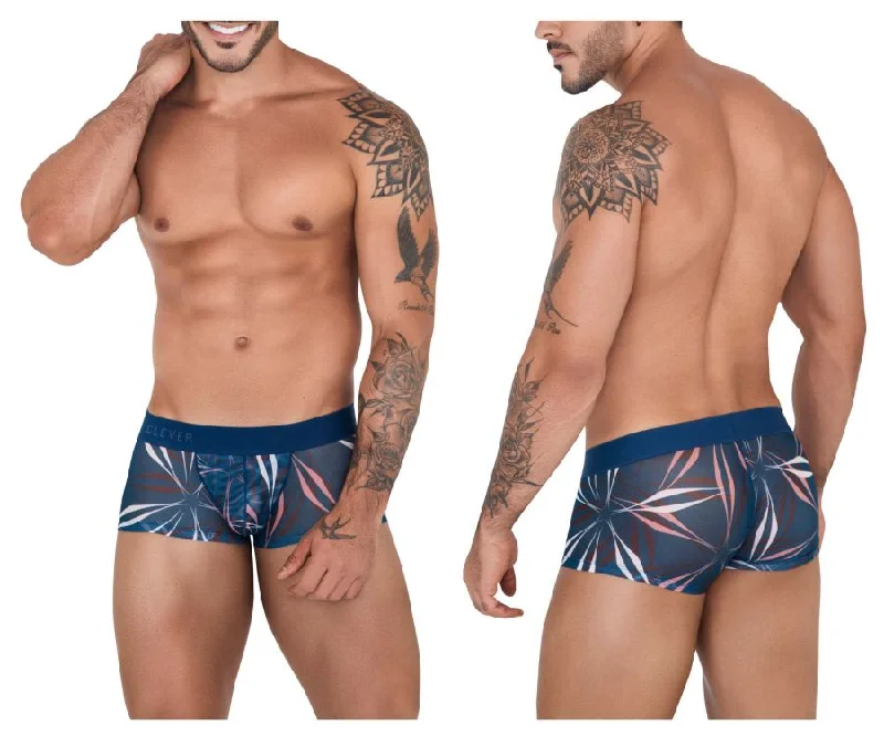 Tag - less men's boxer briefs to prevent irritationClever 1524 Continental Trunks Color Petrol Blue Tag - less men's boxer briefs to prevent irritationClever 1524 Continental Trunks Color Petrol Blue