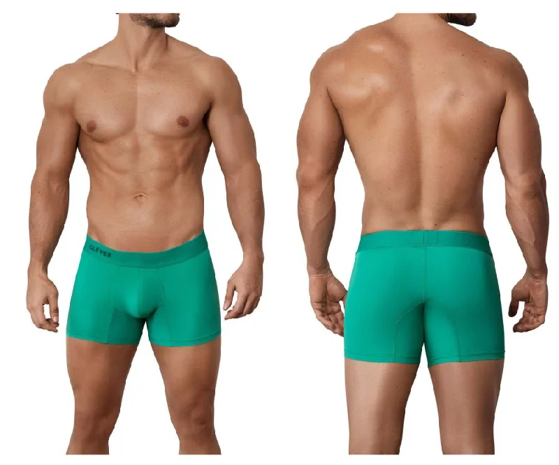 Stretch - fabric men's boxer briefs for a flexible fitClever 1560 Malba Boxer Briefs Color Green Stretch - fabric men's boxer briefs for a flexible fitClever 1560 Malba Boxer Briefs Color Green