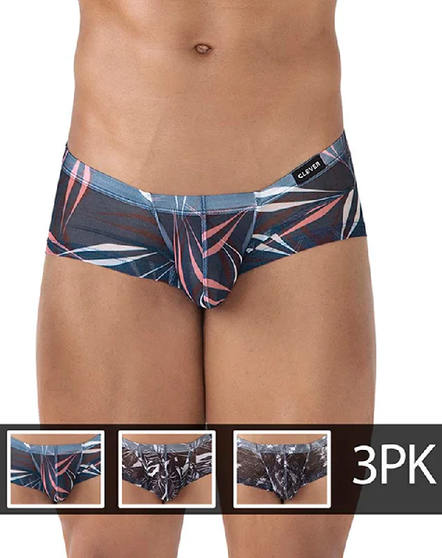 Athletic - grade men's trunks for sportsClever 229940 3pk Australian Latin Trunks Blue-black-black Athletic - grade men's trunks for sportsClever 229940 3pk Australian Latin Trunks Blue-black-black