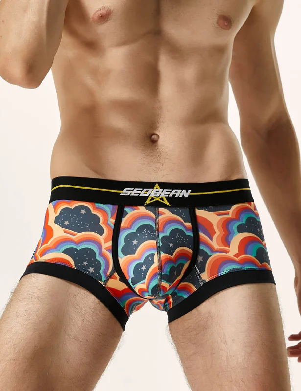 Athletic - style men's boxer briefs for active lifestylesColored Clouds Boxer Brief 220203 Athletic - style men's boxer briefs for active lifestylesColored Clouds Boxer Brief 220203