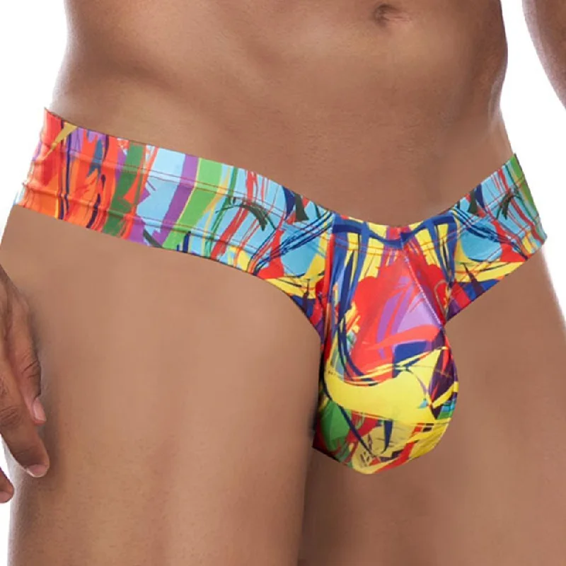 Leather men's sexy underwear for a bold lookDaniel Alexander DA511 Vibrant Colorful Slip Thong