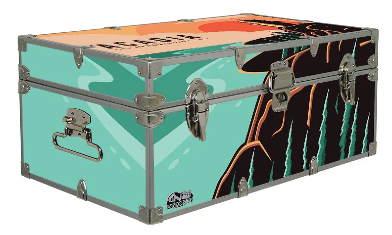 Soft - touch men's trunks for a gentle feelDesigner Trunk - Acadia National Park - 32x18x13.5" Soft - touch men's trunks for a gentle feelDesigner Trunk - Acadia National Park - 32x18x13.5"