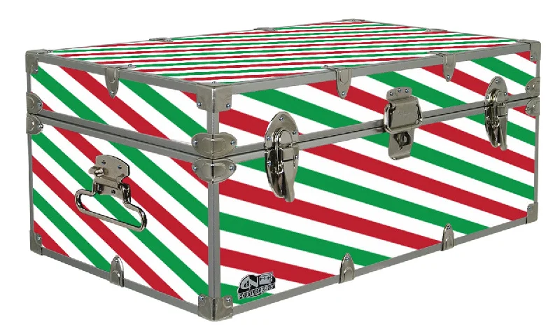 Moisture - wicking men's trunks for active useDesigner Trunk - Christmas Stripes - 32x18x13.5" Moisture - wicking men's trunks for active useDesigner Trunk - Christmas Stripes - 32x18x13.5"