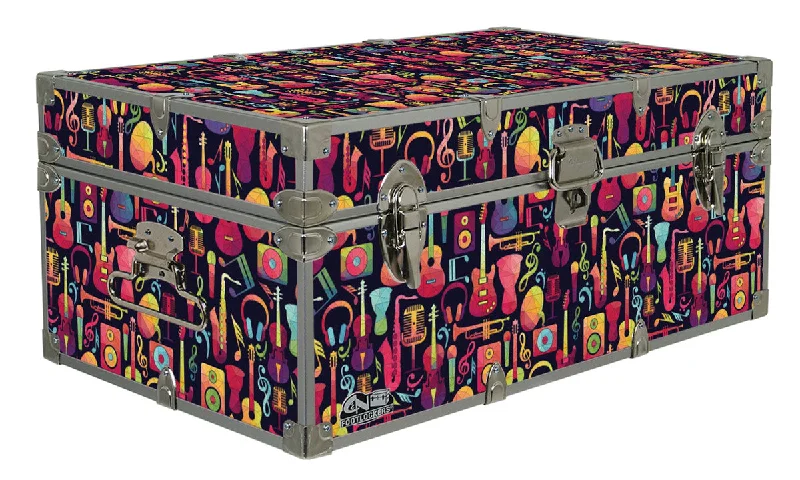 Mid - rise men's trunks for a balanced coverageDesigner Trunk - Musical Instruments - 32x18x13.5" Mid - rise men's trunks for a balanced coverageDesigner Trunk - Musical Instruments - 32x18x13.5"