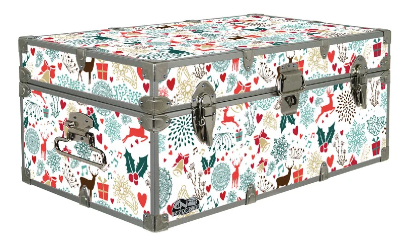 Breathable men's trunks for all - day wearDesigner Trunk - Vintage Holiday Scatter - 32x18x13.5" Breathable men's trunks for all - day wearDesigner Trunk - Vintage Holiday Scatter - 32x18x13.5"