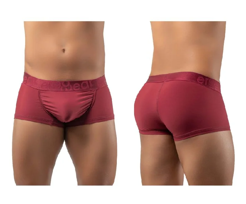 Printed men's boxer briefs with fun designsErgoWear EW1197 FEEL XV Trunks Color Burgundy