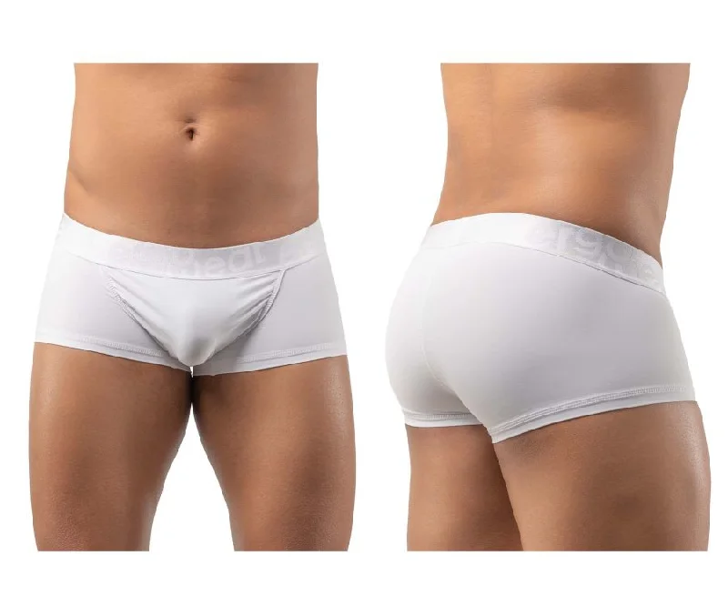 Microfiber men's boxer briefs for a smooth feelErgoWear EW1201 FEEL XV Trunks Color White