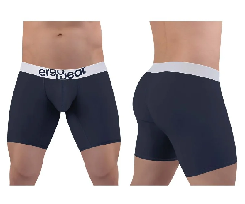 Patterned men's boxer briefs, such as stripes or checksErgoWear EW1473 MAX COTTON Boxer Briefs Color Navy Blue Patterned men's boxer briefs, such as stripes or checksErgoWear EW1473 MAX COTTON Boxer Briefs Color Navy Blue
