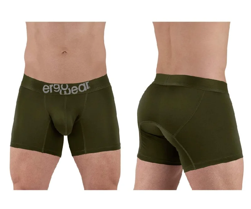 Microfiber men's boxer briefs for a smooth feelErgoWear EW1498 HIP Trunks Color Dark Green Microfiber men's boxer briefs for a smooth feelErgoWear EW1498 HIP Trunks Color Dark Green