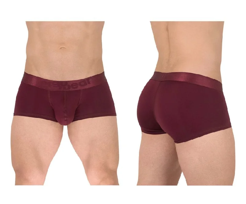 Solid - color men's boxer briefs in classic huesErgoWear EW1623 MAX XX Trunks Color Burgundy Solid - color men's boxer briefs in classic huesErgoWear EW1623 MAX XX Trunks Color Burgundy