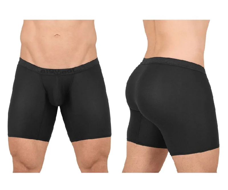 Men's boxer briefs with a soft elastic leg bandErgoWear EW1663 SLK Boxer Briefs Color Black Men's boxer briefs with a soft elastic leg bandErgoWear EW1663 SLK Boxer Briefs Color Black