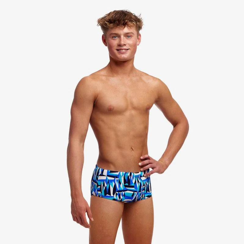 Cotton men's trunks for a comfortable fitFunky Trunks Boy's Sidewinder Trunks | Polar Caps Cotton men's trunks for a comfortable fitFunky Trunks Boy's Sidewinder Trunks | Polar Caps
