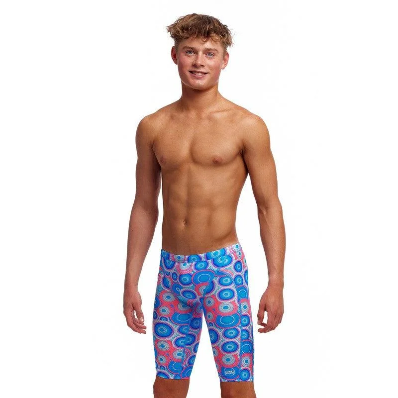 Breathable men's trunks for all - day wearFunky Trunks Boy's Training Jammers | Bundjalung Blue Breathable men's trunks for all - day wearFunky Trunks Boy's Training Jammers | Bundjalung Blue