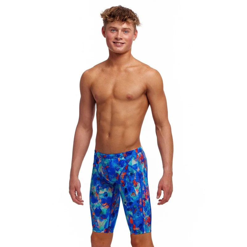 Patterned men's trunks, like camo or dotsFunky Trunks Boy's Training Jammers | Paint Press Patterned men's trunks, like camo or dotsFunky Trunks Boy's Training Jammers | Paint Press