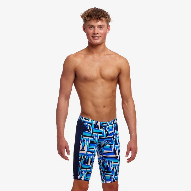 Men's trunks with a wide elastic waistbandFunky Trunks Boy's Training Jammers | Polar Caps