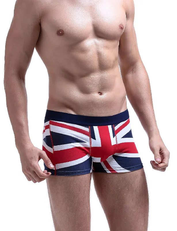 Printed men's boxer briefs with fun designsGB Flag Boxer Brief 70204