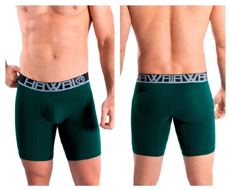 Compression men's boxer briefs for muscle supportHAWAI 41903 Solid Athletic Boxer Briefs Color Green Compression men's boxer briefs for muscle supportHAWAI 41903 Solid Athletic Boxer Briefs Color Green