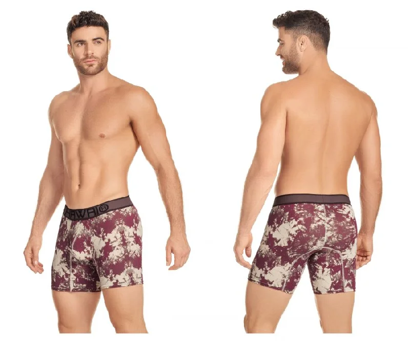 High - rise men's boxer briefs for extra supportHAWAI 41953 Boxer Briefs Color Mahogany High - rise men's boxer briefs for extra supportHAWAI 41953 Boxer Briefs Color Mahogany