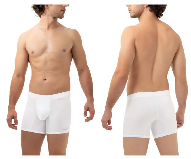 Men's boxer briefs with a contoured pouch for comfortHAWAI 42222 Microfiber Trunks Color White Men's boxer briefs with a contoured pouch for comfortHAWAI 42222 Microfiber Trunks Color White