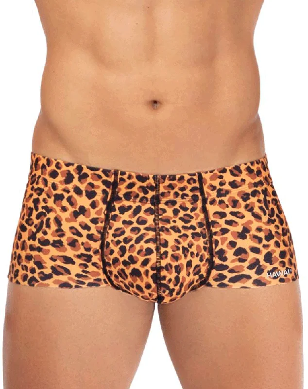 Men's trunks with a contoured pouch designHawai 42318 Microfiber Trunks Animal Print Men's trunks with a contoured pouch designHawai 42318 Microfiber Trunks Animal Print