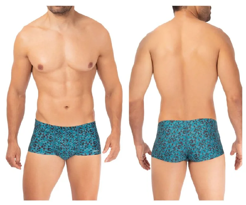 Solid - color men's boxer briefs in classic huesHAWAI 42321 Microfiber Trunks Color Green Solid - color men's boxer briefs in classic huesHAWAI 42321 Microfiber Trunks Color Green