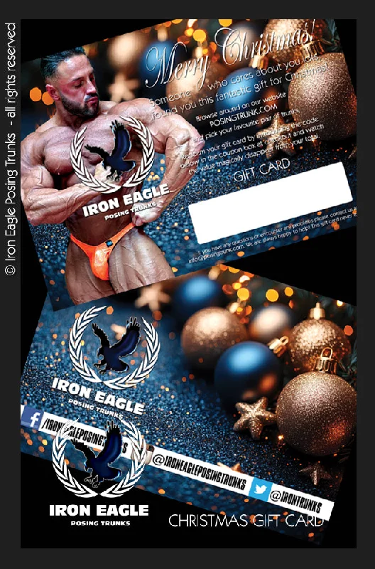 Athletic - grade men's trunks for sportsIron Eagle Christmas Gift Card