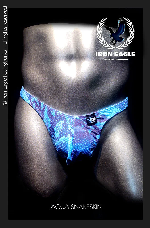 Soft - touch men's trunks for a gentle feelAqua Snakeskin