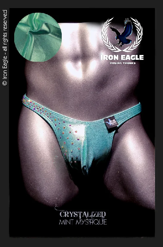 Printed men's trunks with eye - catching motifsCrystallised Mint Mystique