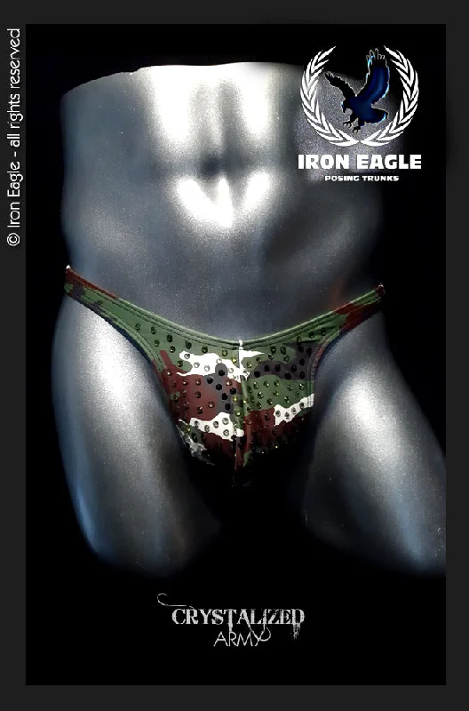 Solid - color men's trunks in various shadesCrystallised Camouflage
