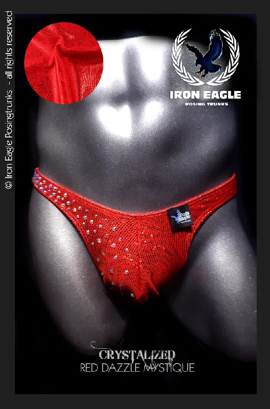 Breathable men's trunks for all - day wearCrystallised Red Dazzle Mystique