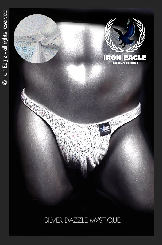 Cotton men's trunks for a comfortable fitCrystallised Silver Dazzle Mystique