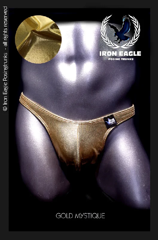 Moisture - wicking men's trunks for active useGold Mystique