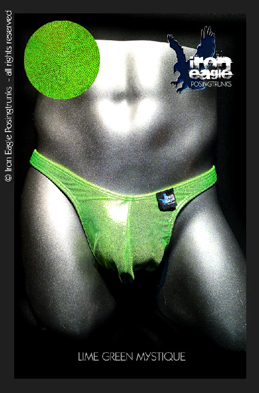 Solid - color men's trunks in various shadesLime Green Mystique©