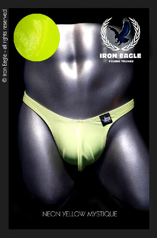 Men's trunks with a wide elastic waistbandNEON Yellow Mystique©