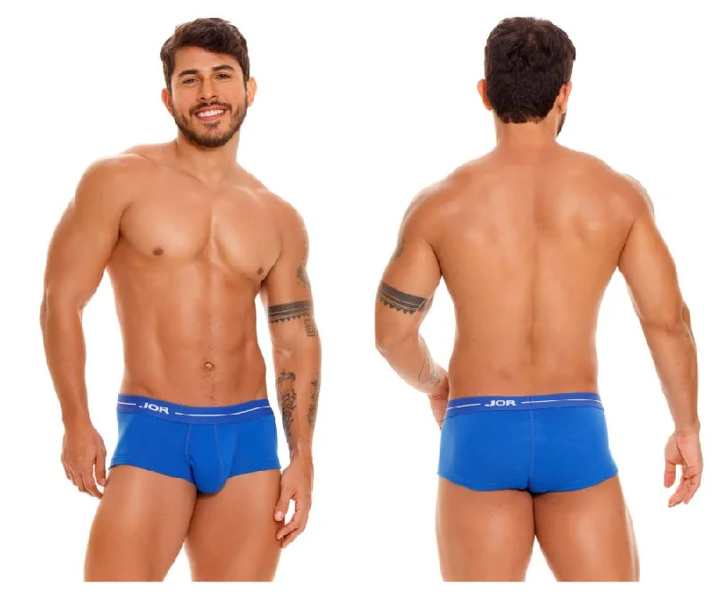 Breathable cotton men's boxer briefs for everyday wearJOR 1835 Daily Trunks Color Blue Breathable cotton men's boxer briefs for everyday wearJOR 1835 Daily Trunks Color Blue