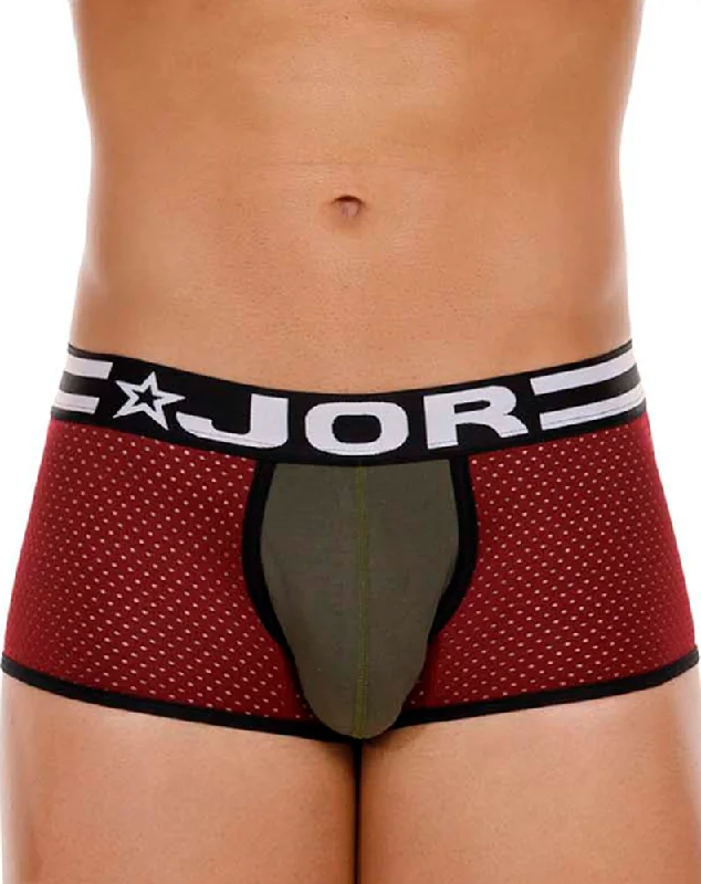 Designer men's trunks with a fashionable edgeJor 2076 Army Trunks Wine