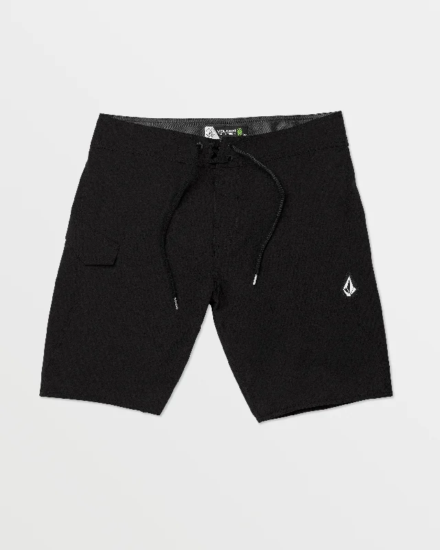Cotton men's trunks for a comfortable fitLido Solid Mod-Tech Trunks - Black