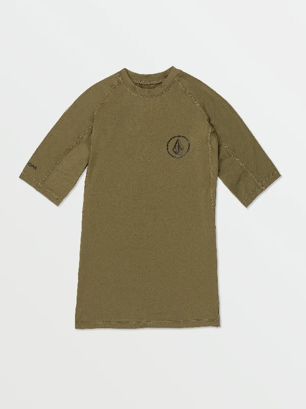 Low - rise men's trunks for a trendy lookLido Solid Short Sleeve Shirt - Military