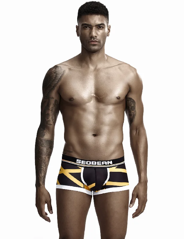 Anti - odor men's boxer briefs for long - lasting freshnessLow Rise Sexy Stripe Boxer Brief 90224 Anti - odor men's boxer briefs for long - lasting freshnessLow Rise Sexy Stripe Boxer Brief 90224