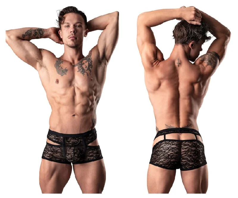 Breathable cotton men's boxer briefs for everyday wearMale Power 126-289 Lucifer Cut Out Short Color Black Breathable cotton men's boxer briefs for everyday wearMale Power 126-289 Lucifer Cut Out Short Color Black