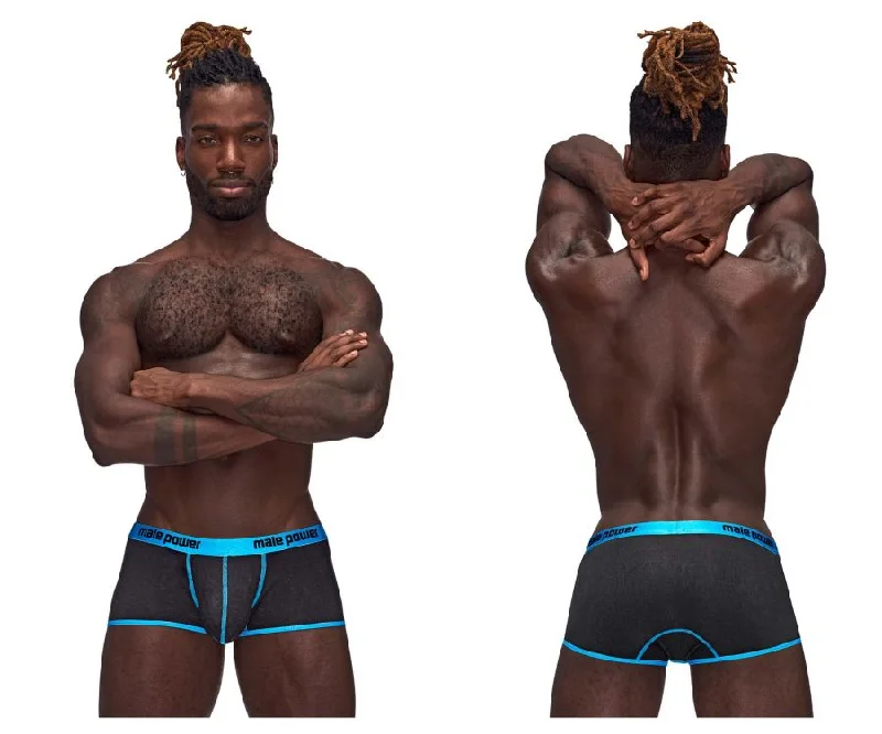 Mesh - paneled men's boxer briefs for ventilationMale Power 143-270 Casanova Uplift Mini Short Color Black Mesh - paneled men's boxer briefs for ventilationMale Power 143-270 Casanova Uplift Mini Short Color Black