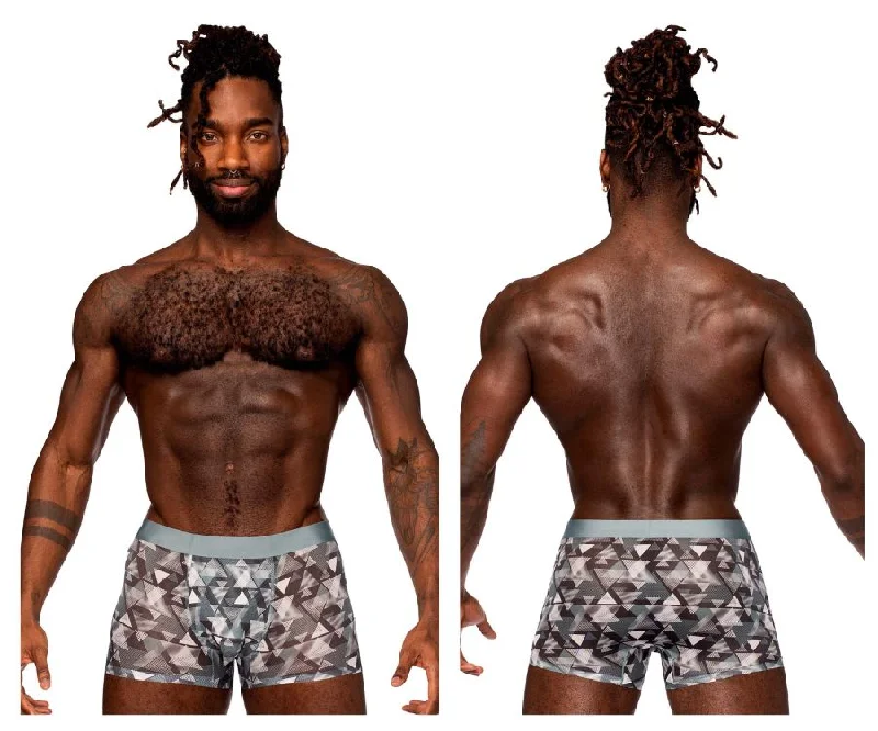 Men's boxer briefs with a contoured pouch for comfortMale Power SMS-011 Sheer Prints Seamless Short Color Optical Men's boxer briefs with a contoured pouch for comfortMale Power SMS-011 Sheer Prints Seamless Short Color Optical
