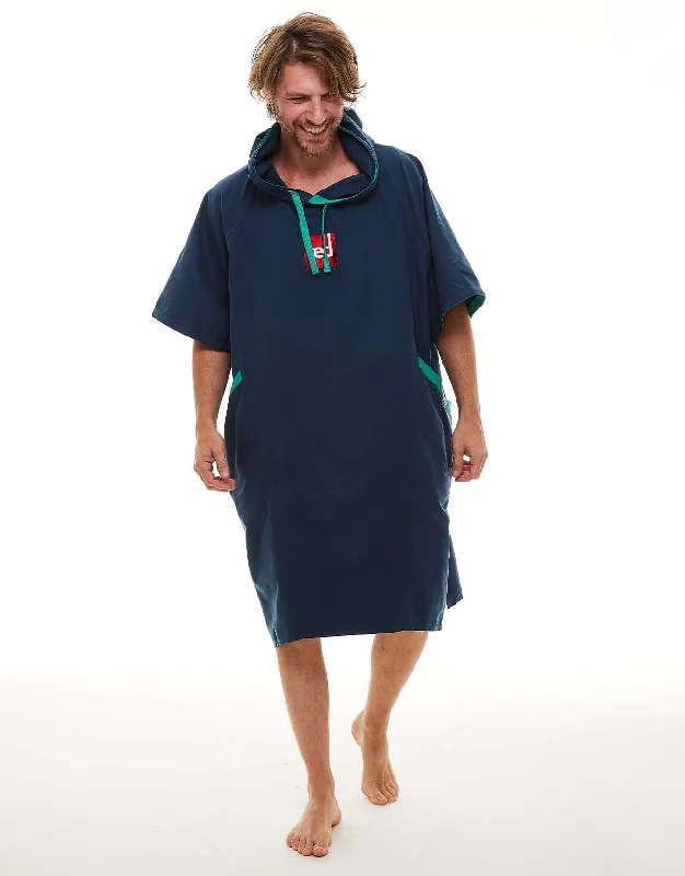 Jacquard - patterned men's robes for a stylish appearanceMen's Quick Dry Microfibre Changing Robe - Navy