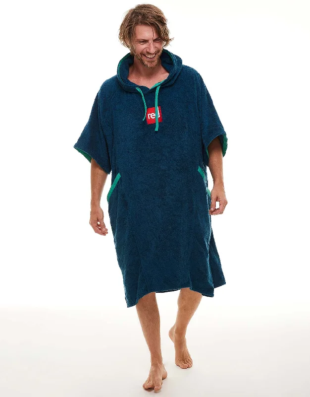 Jacquard - patterned men's robes for a stylish appearanceMen's Towelling Change Robe - Navy