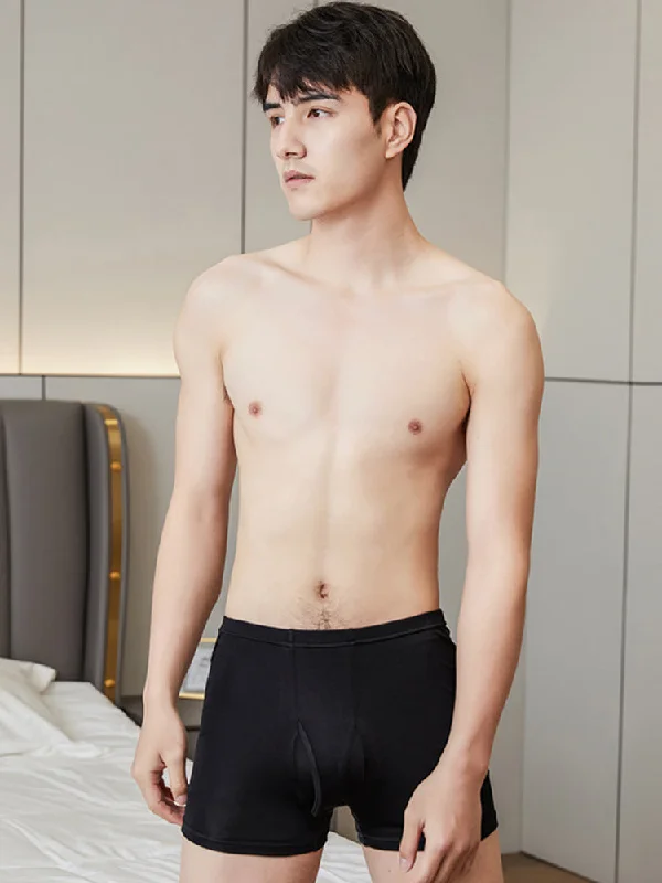 Moisture - wicking men's trunks for active useMen's U Convex Soft Fly Mulberry Silk Trunks Moisture - wicking men's trunks for active useMen's U Convex Soft Fly Mulberry Silk Trunks