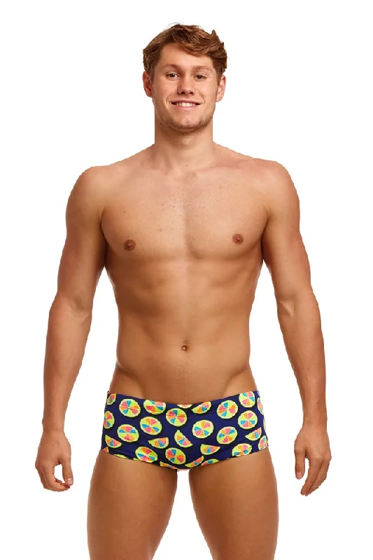 Patterned men's trunks, like camo or dotsMEN'S YOU LEMON SIDEWINDER TRUNKS