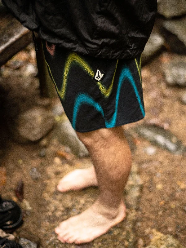Men's trunks with a reinforced crotch areaMisprint Stripe Mod-Tech  Trunks - Black